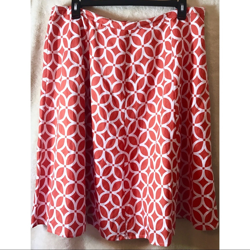 Appraisal Pattern A-Line Midi Skirt